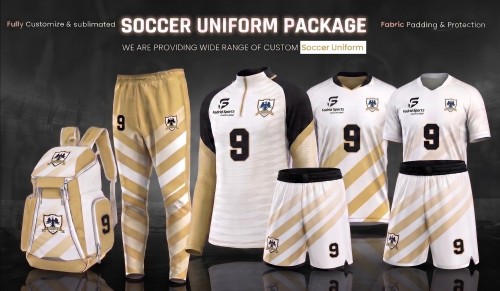 Custom Soccer Uniform Package with Warmup Suit Cinch Bag and Book Bag