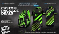 Custom Soccer Uniform Package with Warmup Suit Cinch Bag and Book Bag