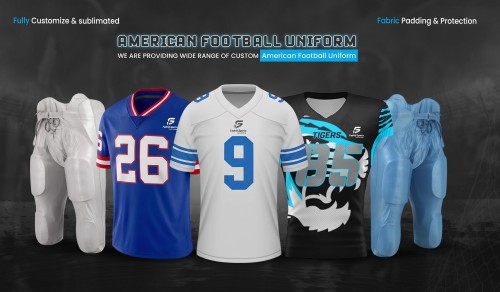 Customizable American Football Uniform with Breathable Fabric
